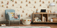 Dreamy Bear Cloudscape Mural by HappyWall