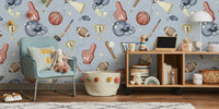 American Sports Mural by HappyWall