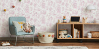 Chonky Cats Toile de Jouy Mural by HappyWall