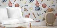 American Sports Mural by HappyWall