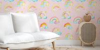 Sweet Dreams Lullaby Kawaii Kids Pattern Mural by HappyWall