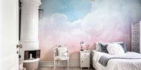 Pastel Couds II Wallpaper Mural by HappyWall