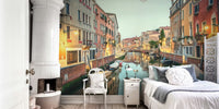 Morning In Venice City Mural by HappyWall
