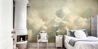 Heavenly Sky Aesthetic Vintage Clouds Mural by HappyWall
