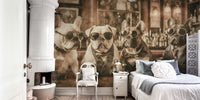 The Gentlemen's Club - Waiting for the Drinks Mural by HappyWall