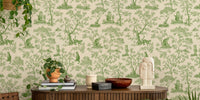 Enchanted Forest Cat Mural by HappyWall