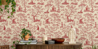 Enchanted Forest Cat Mural by HappyWall