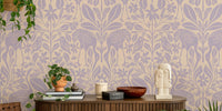 Asian Crane Pond  Mural by HappyWall
