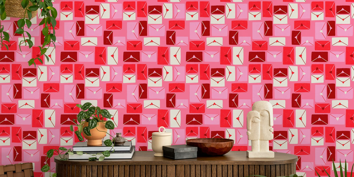 Love Letters Delight Mural by HappyWall