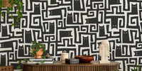 Black Cats Maze Mural by HappyWall