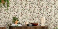 Nordic Chinoiserie Whispers Blue Birds Mural by HappyWall