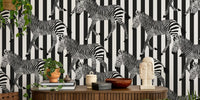 Zebra Walk Mural by HappyWall