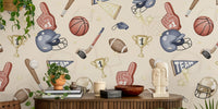 American Sports Mural by HappyWall