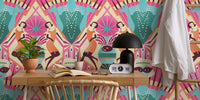 Art Deco Cocktail Party Wallpaper Mural by HappyWall