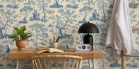Enchanted Forest Cat Mural by HappyWall