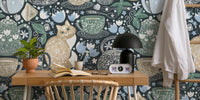 Cup of Tea with a Coffee Cat Mural by HappyWall