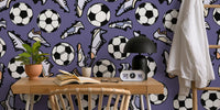 Soccer Cleats and Balls Mural by HappyWall