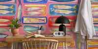 Vintage Fish Market Mural by HappyWall