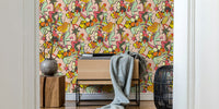 Retro Disco Dance Pop Rose Mural by HappyWall