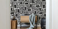 Black Cats Maze Mural by HappyWall