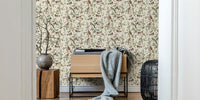 Nordic Chinoiserie Whispers Blue Birds Mural by HappyWall