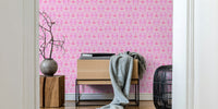Pink Seahorse Harmony Mural by HappyWall