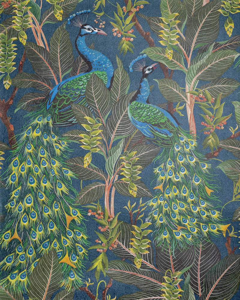 Royal Peacock Wallpaper by Catherine Martin/Mokum