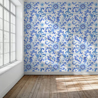 Blue Chinoiserie Chic by HappyWall