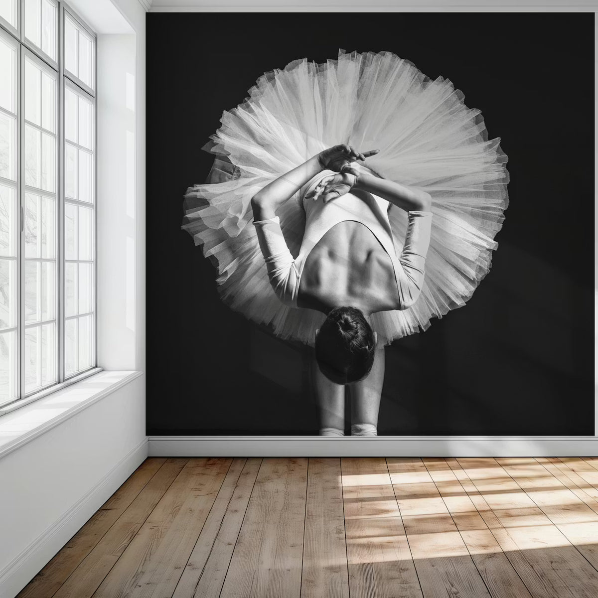 Ballerina at Class Mural by HappyWall