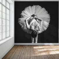 Ballerina at Class Mural by HappyWall