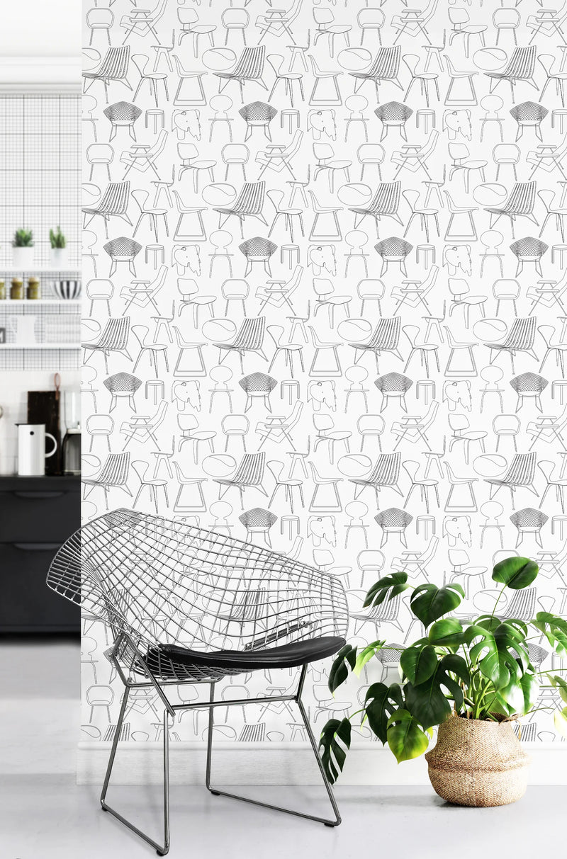 Sitting Comfortably? Wallpaper by Mini Moderns