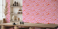 Mushroom Forest Mural by HappyWall