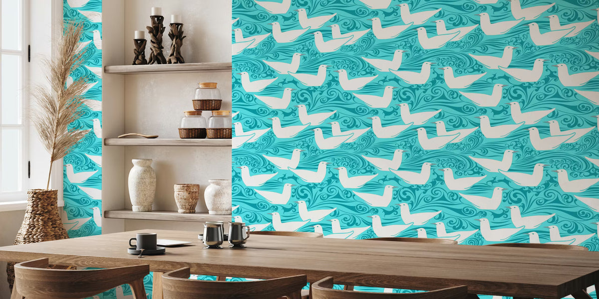 CFA Voysey The Sea Gulls Mural by HappyWall