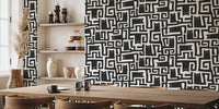 Black Cats Maze Mural by HappyWall