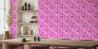 Retro Bloom Burst Mural by HappyWall