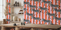 Zebra Walk Mural by HappyWall
