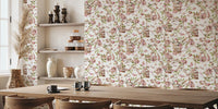 Enchanted Garden Birds Chinoiserie Mural by HappyWall