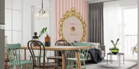 Press for Champagne Stripes Mural by HappyWall
