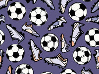 Soccer Cleats and Balls Mural by HappyWall