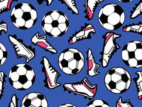 Soccer Cleats and Balls Mural by HappyWall