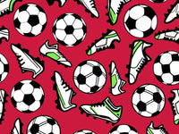 Soccer Cleats and Balls Mural by HappyWall