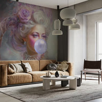 Marie Antoinette Bubble- Gum Mural by Happy Wall