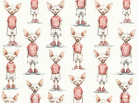 Sphynx Cats in Stripes Mural by HappyWall