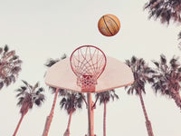 Sunset Basketball Mural by HappyWall