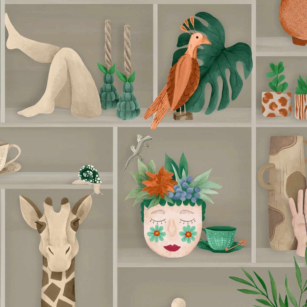 The Cabinet Wallpaper by Brand McKenzie