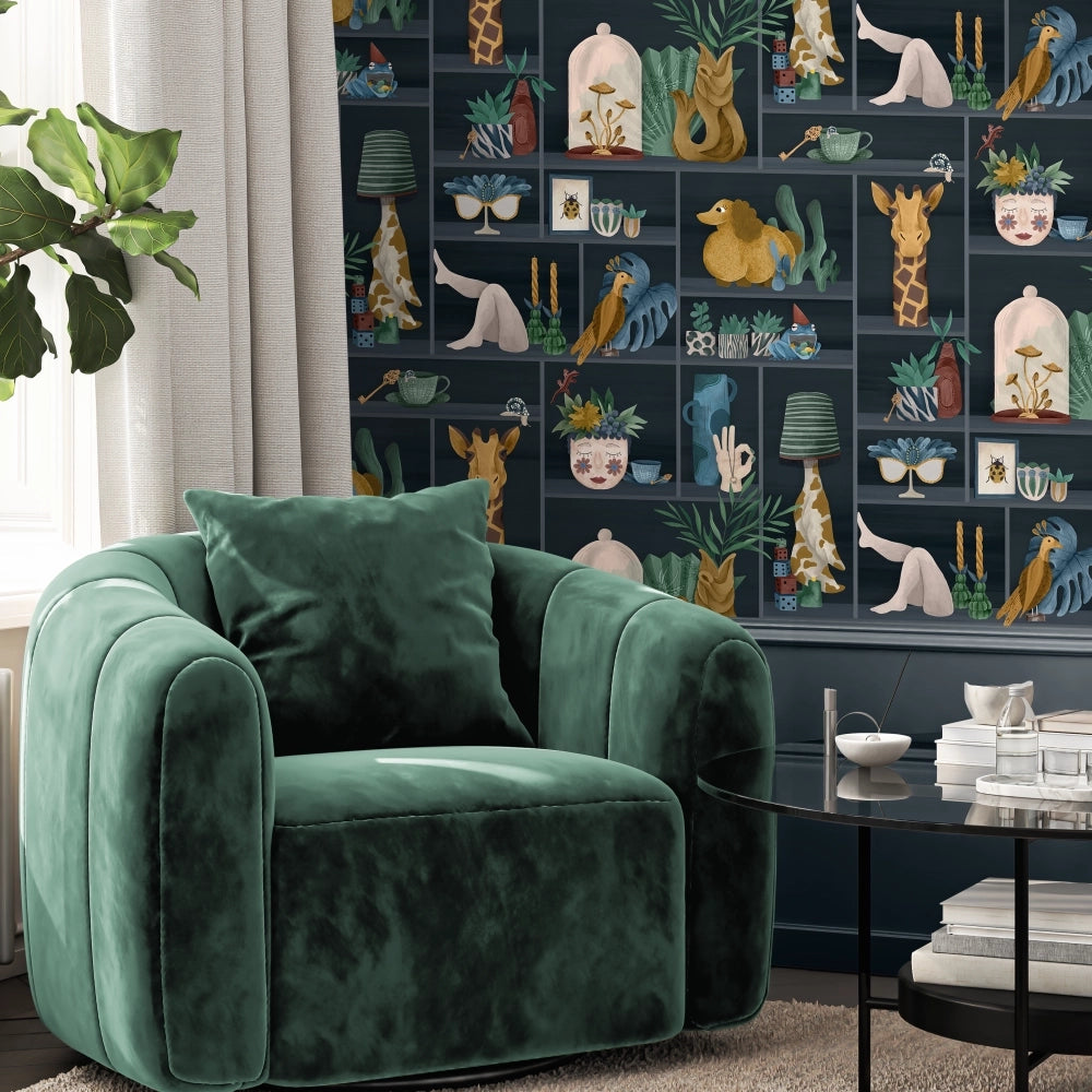 The Cabinet Wallpaper by Brand McKenzie