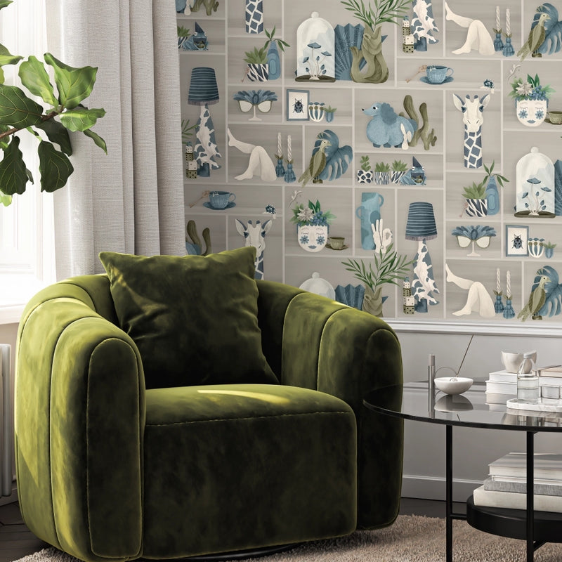 The Cabinet Wallpaper by Brand McKenzie