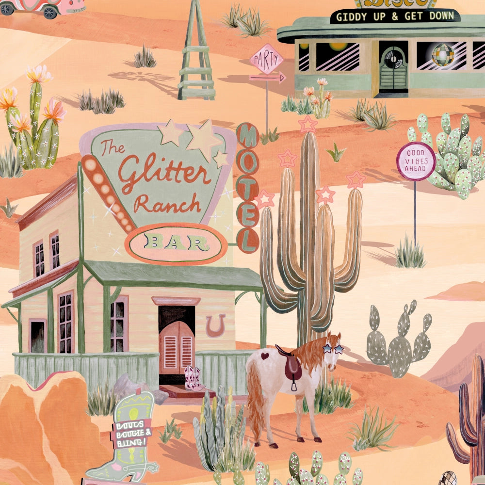 The Glitter Ranch Wallpaper by Brand McKenzie
