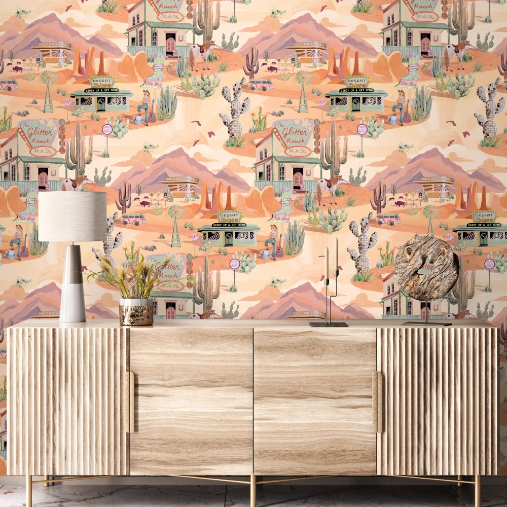 The Glitter Ranch Wallpaper by Brand McKenzie
