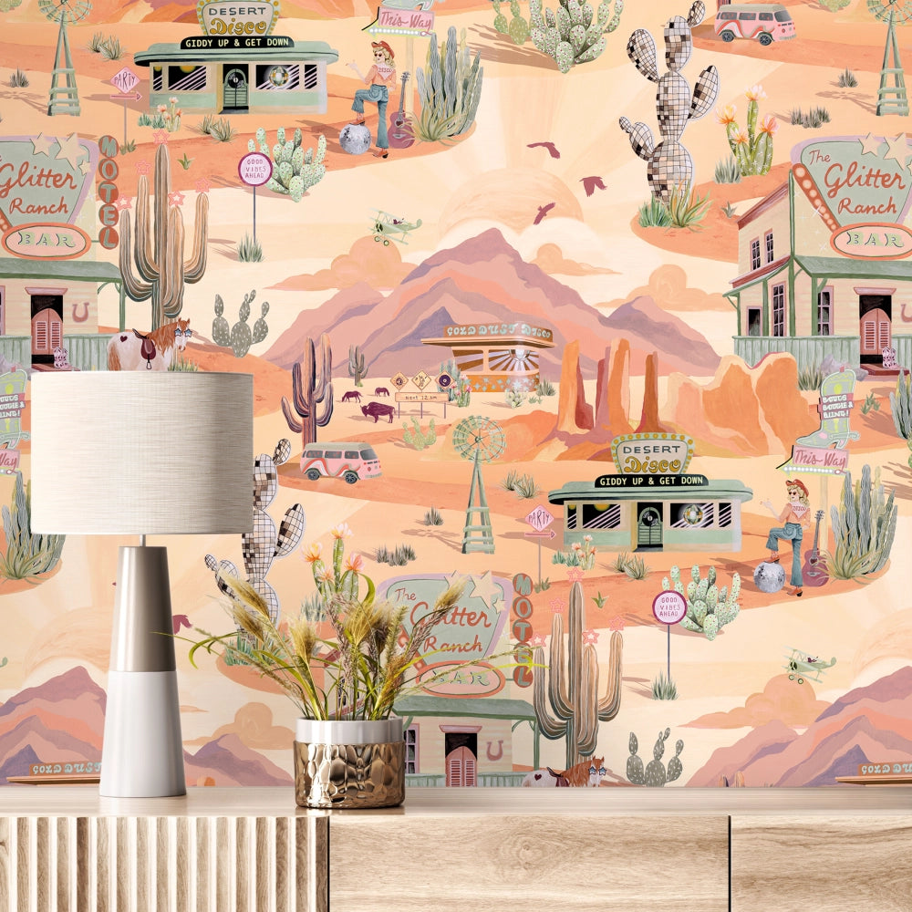 The Glitter Ranch Wallpaper by Brand McKenzie